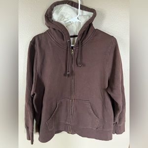Cocoa sport full zip, knit lined hooded sweatshirt. Women’s size  XL
